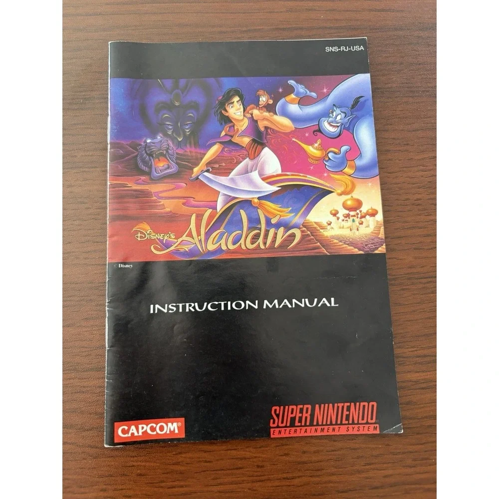 Aladdin - Instruction Booklet (Super Nintendo Entertainment System) Manual Only